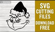 Grinch Face Cutting Svg Free Cut File for Cricut