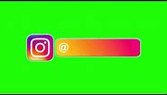 Instagram Logo Green Screen Animation