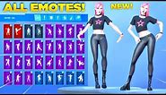 *NEW* HAZE SKIN Showcase with All Fortnite Dances & Emotes! (Fortnitemares Skin)