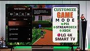 LG 4K Smart TV: How To Customize Game Mode! [Turn on for PS5,Xbox,etc.]