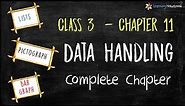 Class 3 Maths Chapter 11 Data Handling (Complete Chapter) with free worksheet