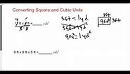 Converting square and cubic ft to yards