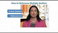 How to Reference Multiple Authors in APA Style