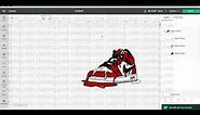 Nike AIR Shoes SVG, Nike Sneakers PNG, DXF, EPS Cutting files