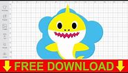 Baby Shark Svg Free Cut File for Cricut