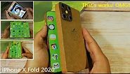 HOW TO MAKE IPHONE X FOLD 2020 FROM CARDBOARD DIY - THAT WORKS