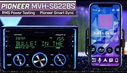 Pioneer MVH-S622BS Double DIN Digital Media Receiver with SMART SYNC - RMS Power Testing
