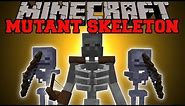Minecraft: MUTANT SKELETON MOD (MASSIVE SKELETON WITH EPIC ABILITIES!) Mutant Skeleton Mod Showcase
