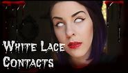 WHITE LACE CONTACTS | #VLOGTOBER