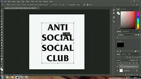 HOW TO MAKE ANTI SOCIAL SOCIAL CLUB LOGO SIMPLE
