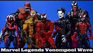 Marvel Legends Venom Venompool Wave Carnage, Morbius, Phage, Miles, Gwen Hasbro Figure Review