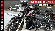 2023 TVS Apache RTR 200 4V Detailed Review | Price, Features, Top Speed & Exhaust Sound