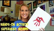 Superhero Words - language arts lesson
