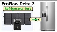EcoFlow Delta 2 Refrigerator Test with EcoFlow 220 Watt Solar Panel