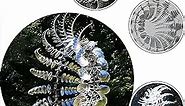 Unique and Magical Metal Windmill, 3D Wind Powered Kinetic Sculpture, Metal Wind Spinner Solar, Wind Spinners for Yard and Garden, Wind Catchers Metal Outdoor Patio Decoration (2 PCS -Silver)