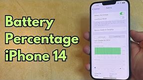 How to Show Battery Percentage on iPhone 14