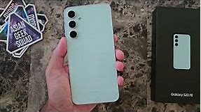 Samsung Galaxy S23 FE - Unboxing in Mint Green and Specs