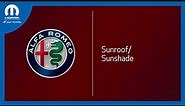 Sunroof/Sunshade | How To | 2022 Alfa Romeo Giulia
