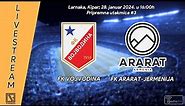 FK VOJVODINA Novi Sad - FK ARARAT-JERMENIJA Jerevan (Full match Livestream) [28.01.2024.]