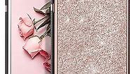 BENTOBEN Case for iPad Mini 4, Glitter Bling Sparkly Protective Cases, Super Slim Lightweight Shiny Cover, 2 in 1 Heavy Duty Hard PC Cover Soft TPU Shcokproof Case for iPad Mini 4 (2015), Rose Gold