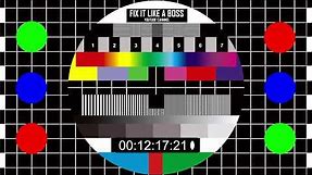 🔝 4K Test pattern UHD 2160p - 30 min. Test Card Calibration Video. TV test video 4k