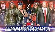 WWE 2K16 - UNDERTAKER vs KANE | 6 Man Elimination Tag Team Match | PS4 Gameplay
