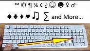 Windows Keyboard Shortcuts for Symbols
