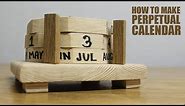 How to make Perpetual Calendar - DIY Wooden Calendar