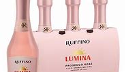 Ruffino Lumina Prosecco DOC, Italian Rose Sparkling Wine, 3 Pack, 187 ml Mini Bottles, 11% ABV