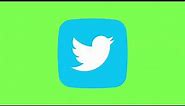Twitter Icon - Logo Animated | Green Screen | Free Download | 4K 60 FPS!