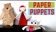 How to make Paper Puppets | Easy Puppet Making Ideas | Craft | DIY