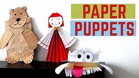 How to make Paper Puppets | Easy Puppet Making Ideas | Craft | DIY