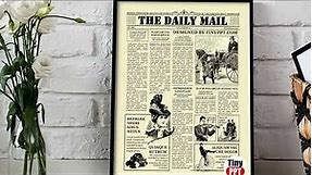 Editable Vintage Newspaper Template | The Past Comes Back to Life