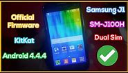 Firmware Update Samsung Galaxy J1 SM-J100H Android 4.4.4 KitKat