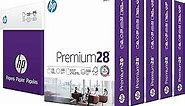 HP Papers | 8.5 x 11 Paper | Premium 28 lb | 5 Ream Case - 2500 Sheets | 100 Bright | Made in USA - FSC Certified | 205200C