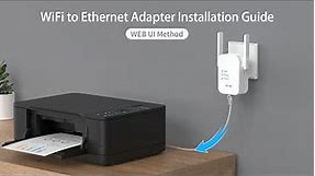 Set up Your WiFi to Ethernet Adapter via WEB UI Method