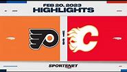 NHL Highlights | Flyers vs. Flames - February 20, 2023
