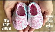 ♡ How to Sew Beginners Baby Shoes - Boy or Girl! Printable Sewing Pattern Newborn to toddler 4T!