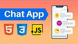 Build a Chat App with HTML, CSS and Vanilla JavaScript