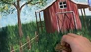 [clip] Beginner barnyard painting idea! 🎨 #easypainting #tutorials #howto #beginner #barnyard #acrylicpainting #farmdecor | Emily Seilhamer Art