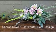 How to make a horizontal floral design - Floristry/flower arranging