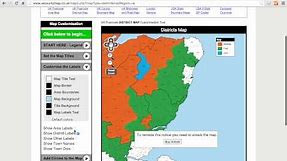 UK Postcode Areas and Districts Map Colouring Tool Tutorial