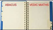 Abacus Vs Vedic Maths/ Difference Between Abacus And Vedic Maths