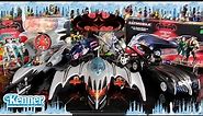 Kenner Batman & Robin Batmobile, Iceglow, Jet Blade, Redbird and Icestrike Cycle vehicles