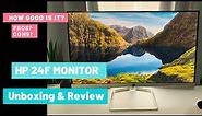 HP 24f Monitor Unboxing & Review