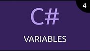 CSharp #4 - variables