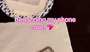 Bedazzling my phone case! 💖 Bedazzling things ✨ #viral #viralvideo #fyp #foryoupage #xbacafyp #bedazzle #bedazzling #rhinestones #popular #phone #phonecase #gems #decorate