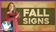20 FUN Fall Signs in ASL
