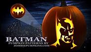 Batman Pumpkin Pattern by ZombiePumpkins.com
