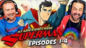 MY ADVENTURES WITH SUPERMAN Episode 1, 2, 3, & 4 REACTION!! DC Animated | Adult Swim